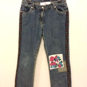 Hannah Anderson Girls Denim/Jeans w/Patchwork & Trim